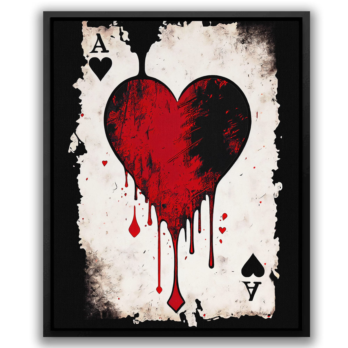 Black Ace of Hearts - Thedopeart