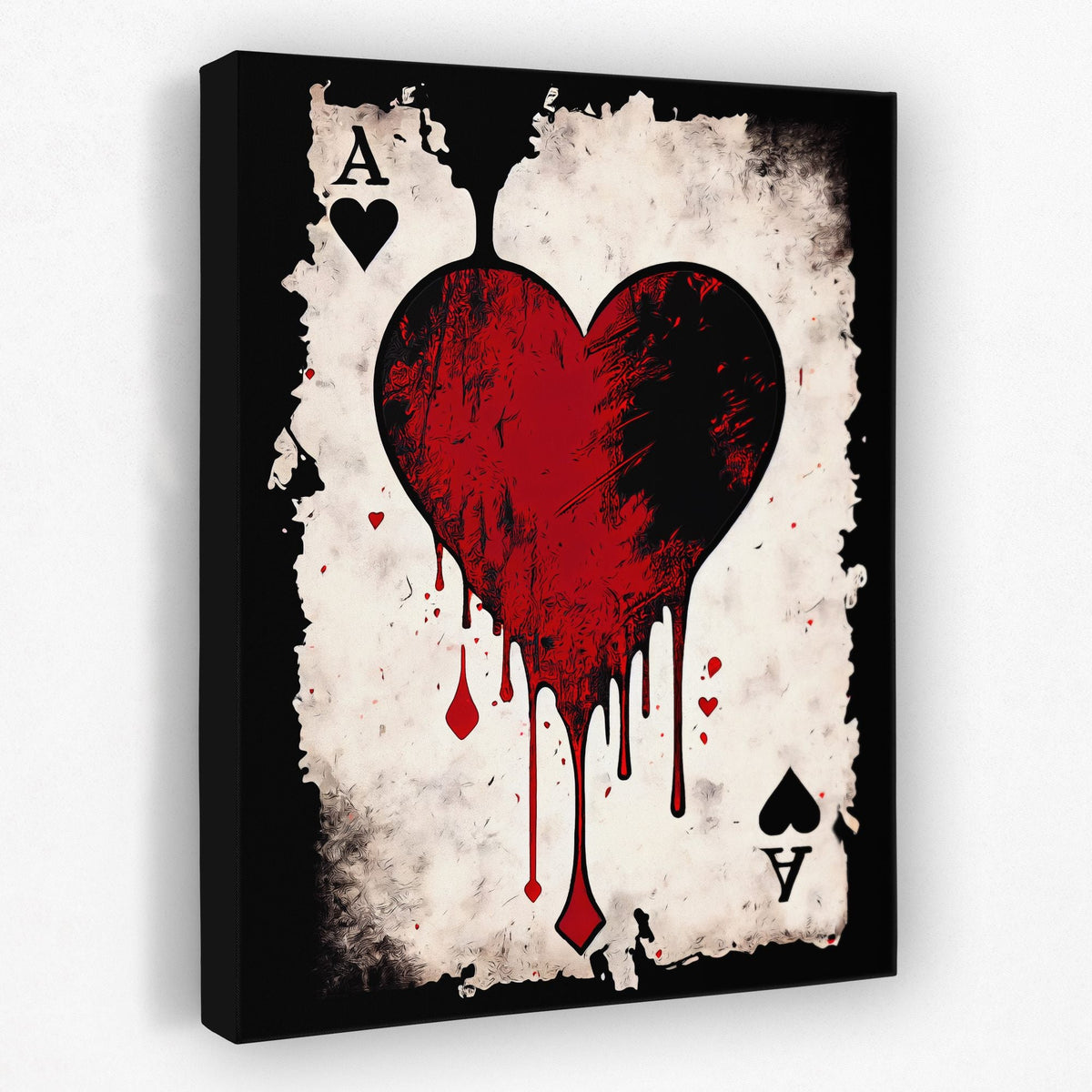 Black Ace of Hearts - Thedopeart