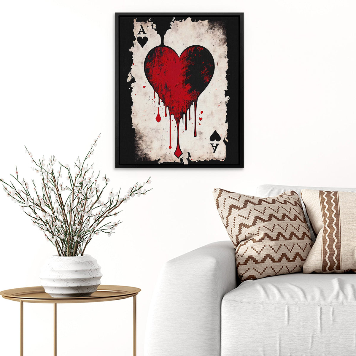 Black Ace of Hearts - Thedopeart