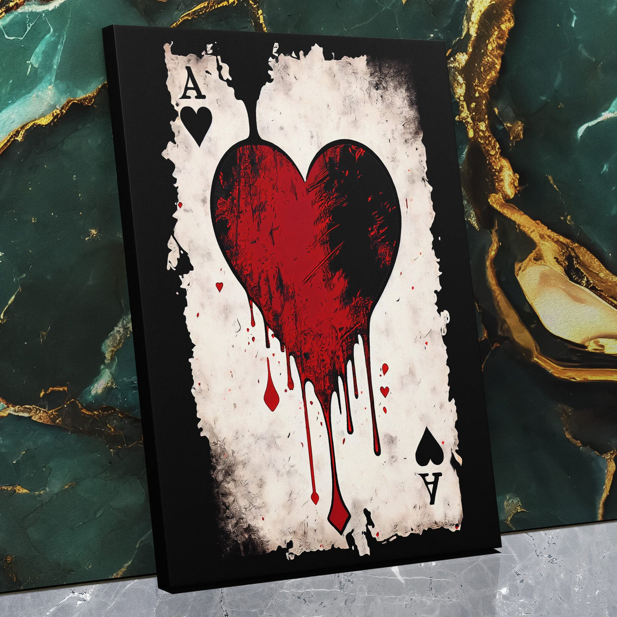 Black Ace of Hearts - Thedopeart