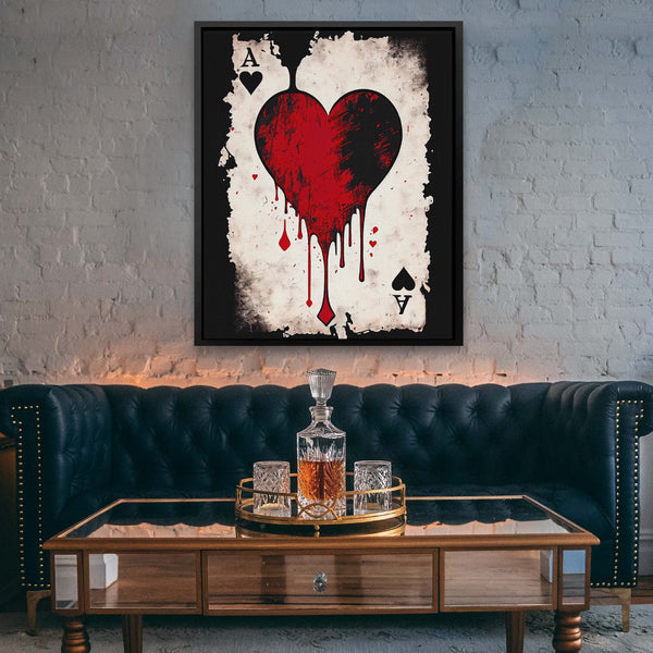 Black Ace of Hearts - Thedopeart