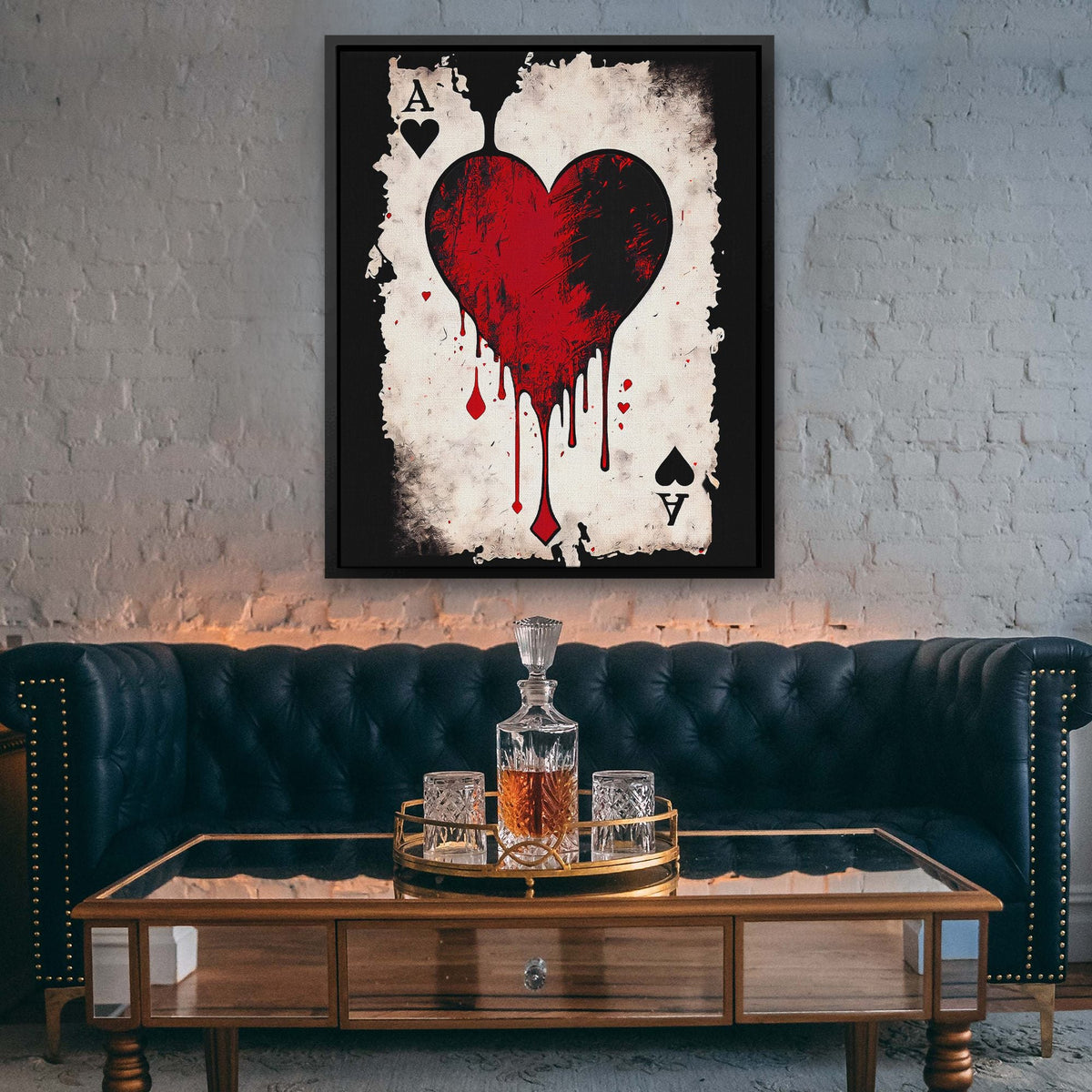 Black Ace of Hearts - Thedopeart