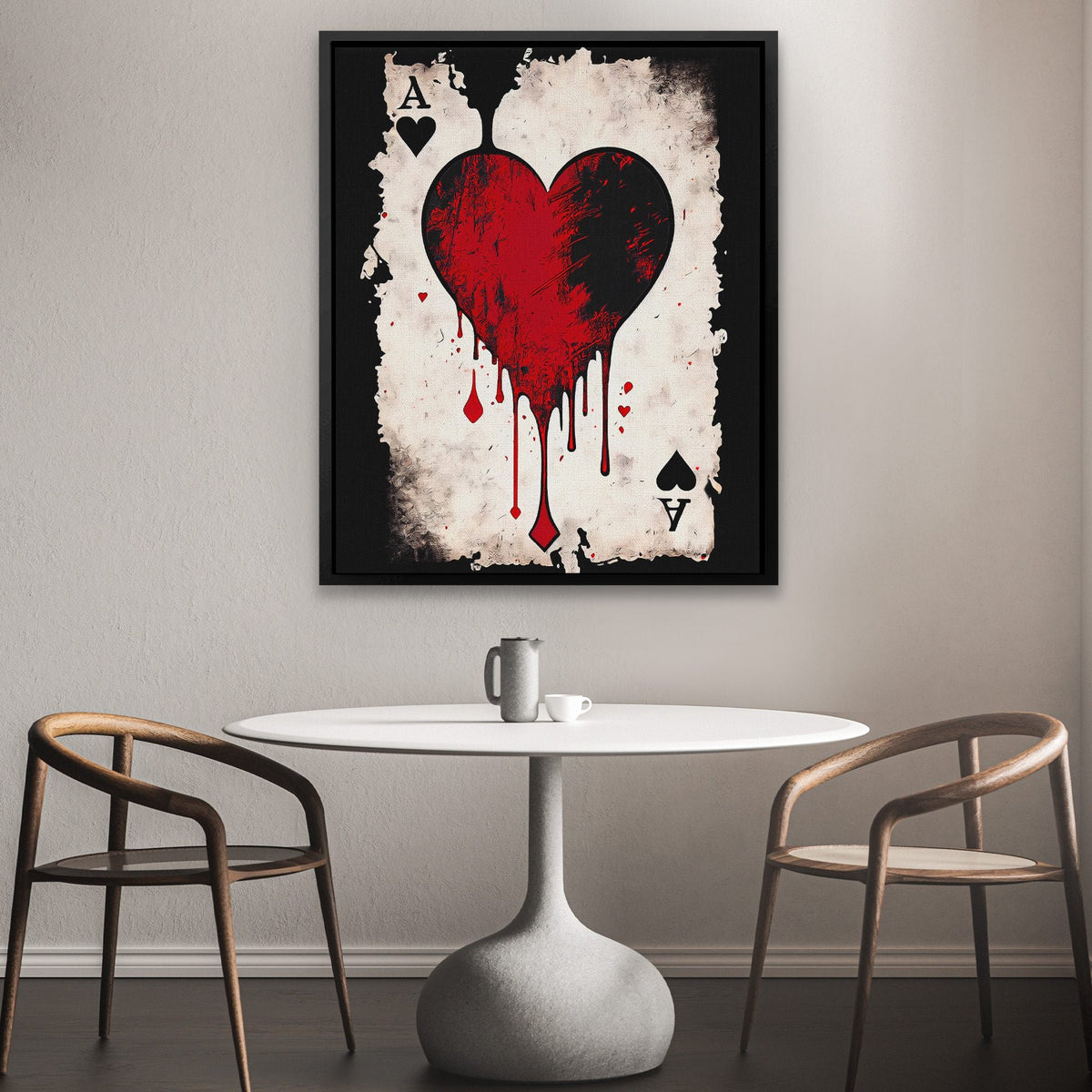 Black Ace of Hearts - Thedopeart