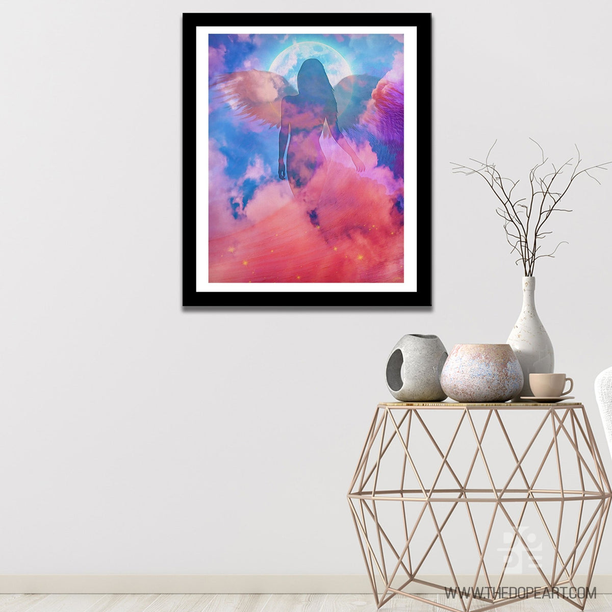 Blue Angel Semi-gloss Print - Thedopeart Prints