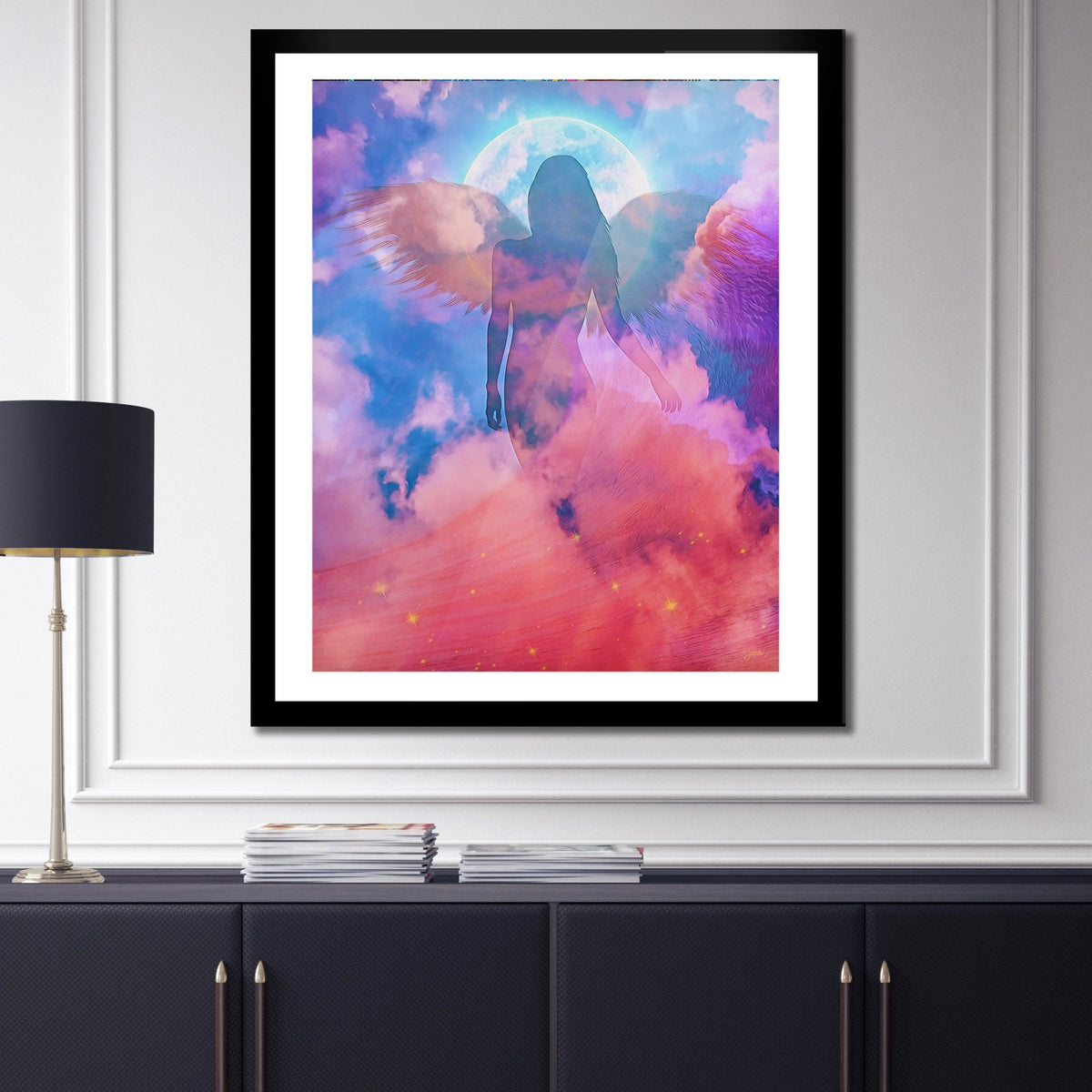 Blue Angel Semi-gloss Print - Thedopeart Prints