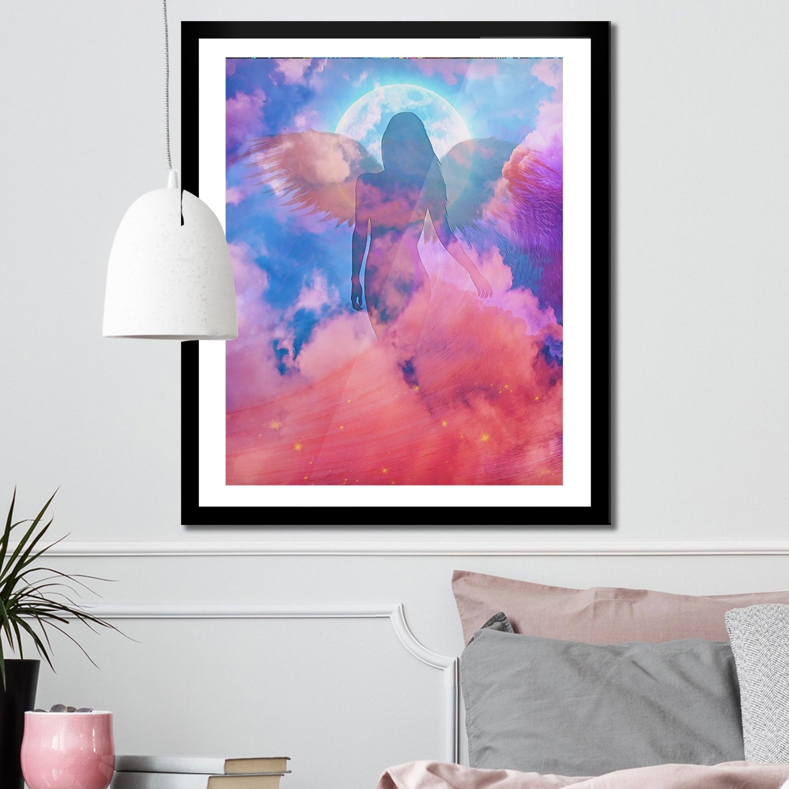 Blue Angel Semi-gloss Print - Thedopeart Prints