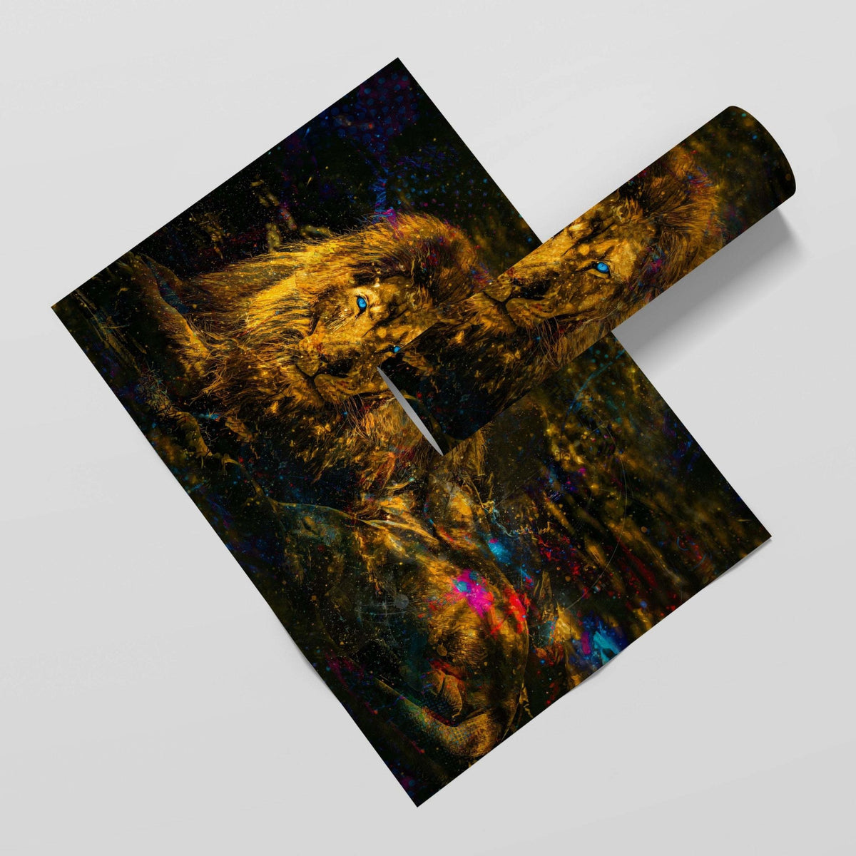 Blue Eyes Semi-gloss Print - Thedopeart Prints