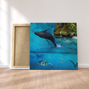 Blue Whale Bay [B1] - Thedopeart Canvas