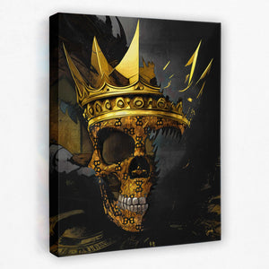 BTC Skull King - Thedopeart Canvas