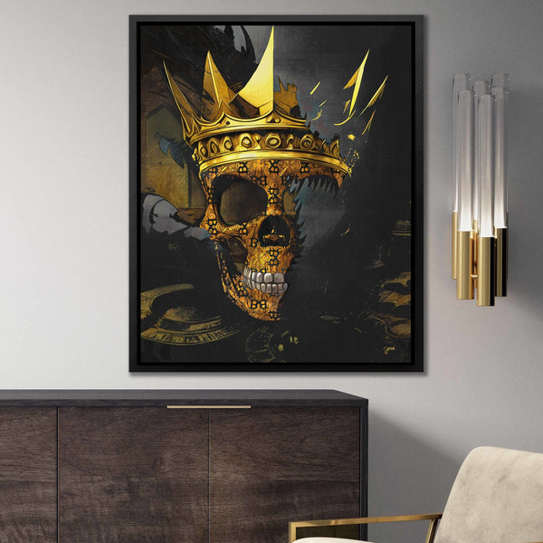 BTC Skull King - Thedopeart Canvas