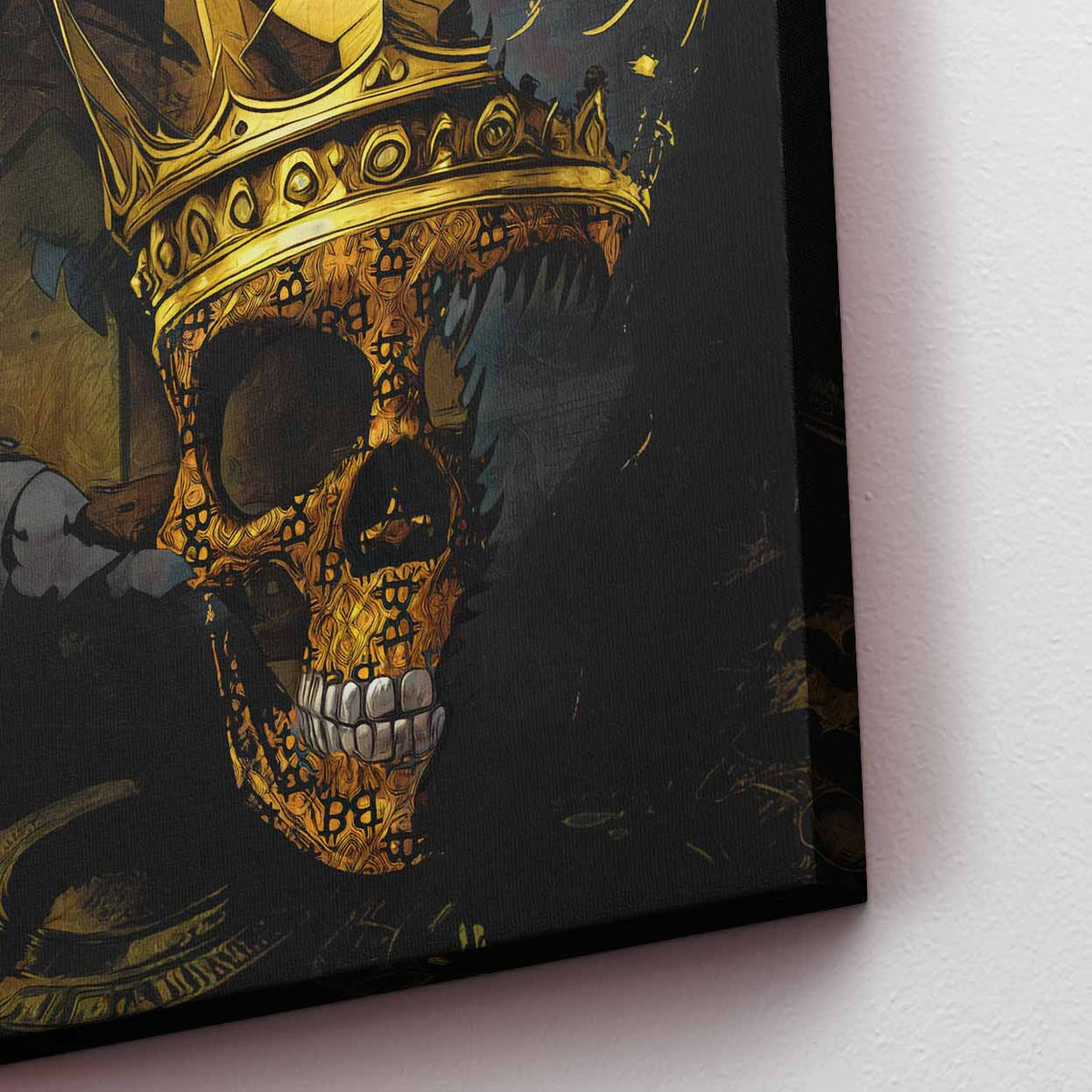BTC Skull King - Thedopeart Canvas