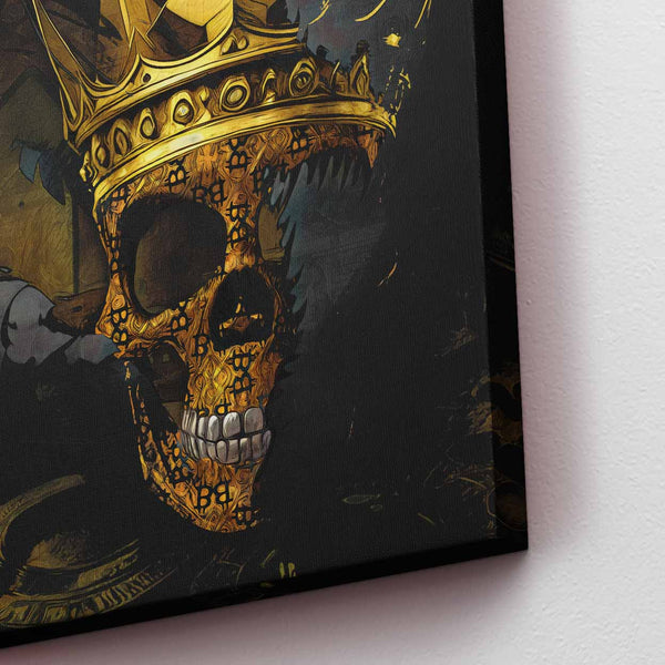 BTC Skull King - Thedopeart Canvas