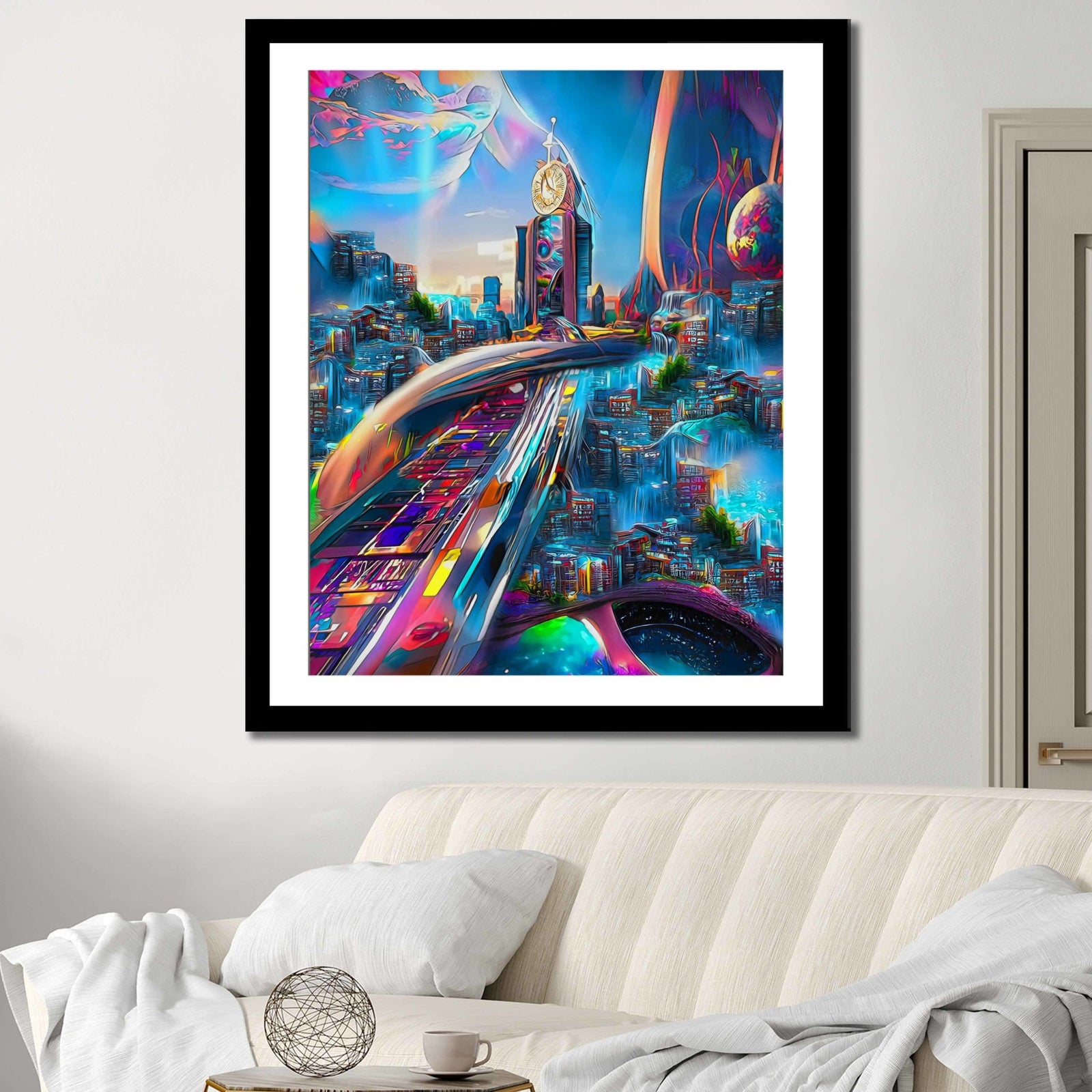 Bubble Gum City Semi-gloss Print - Thedopeart Prints