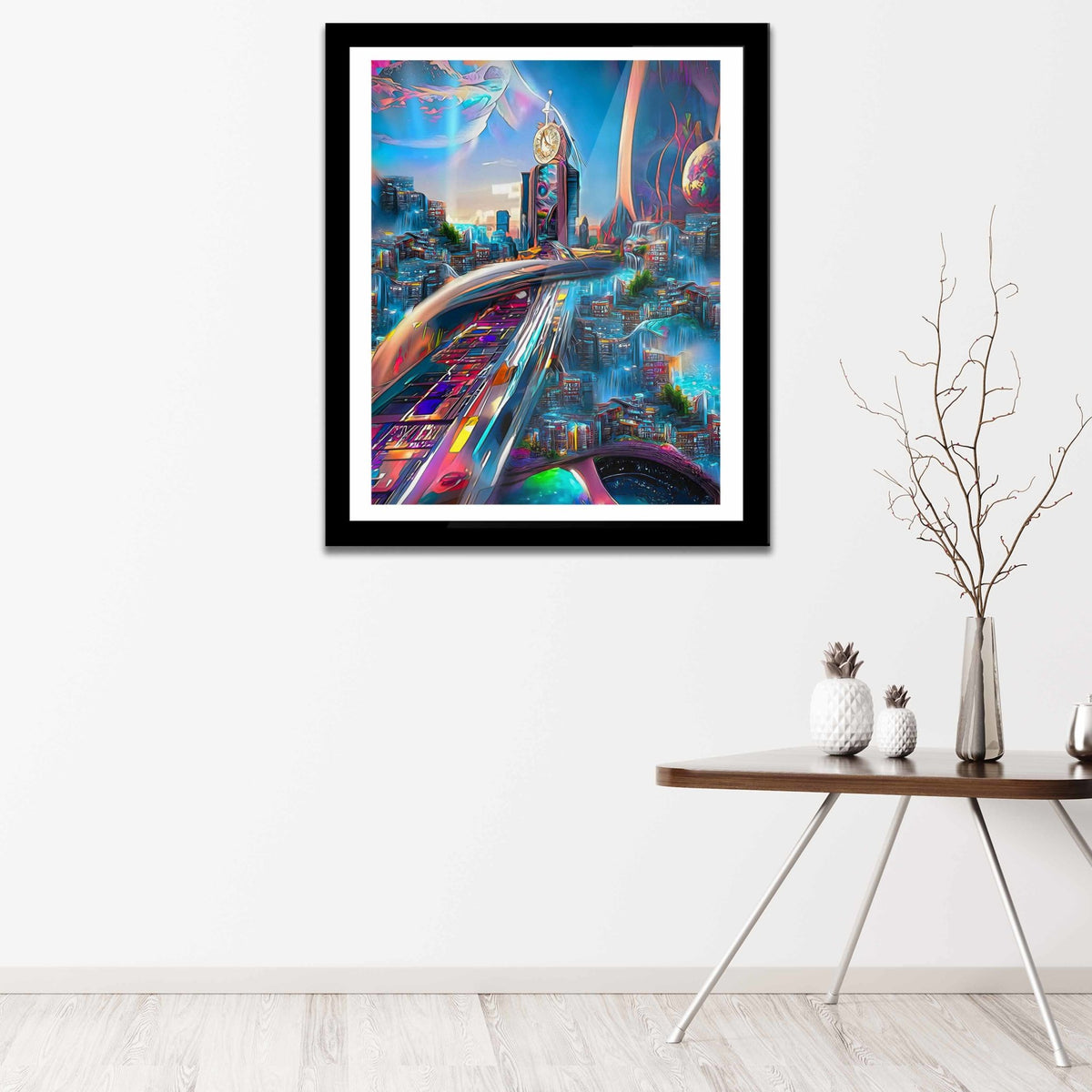 Bubble Gum City Semi-gloss Print - Thedopeart Prints