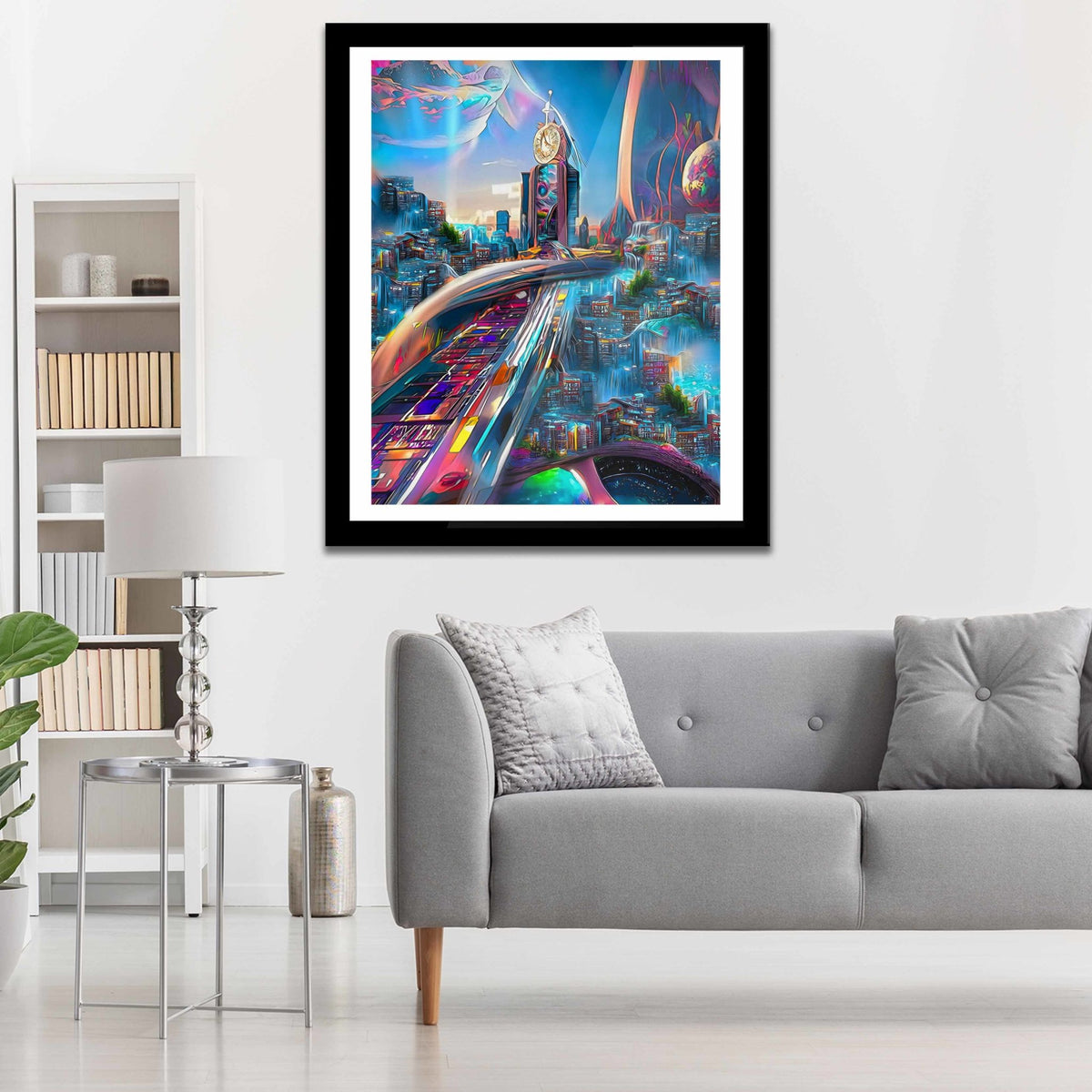 Bubble Gum City Semi-gloss Print - Thedopeart Prints