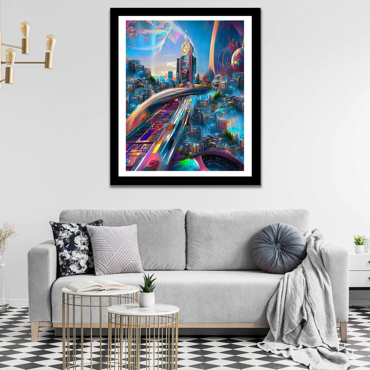 Bubble Gum City Semi-gloss Print - Thedopeart Prints