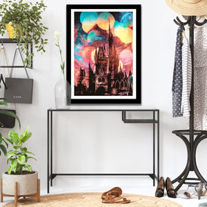 Castle Mirage Semi-gloss Print - Thedopeart Prints