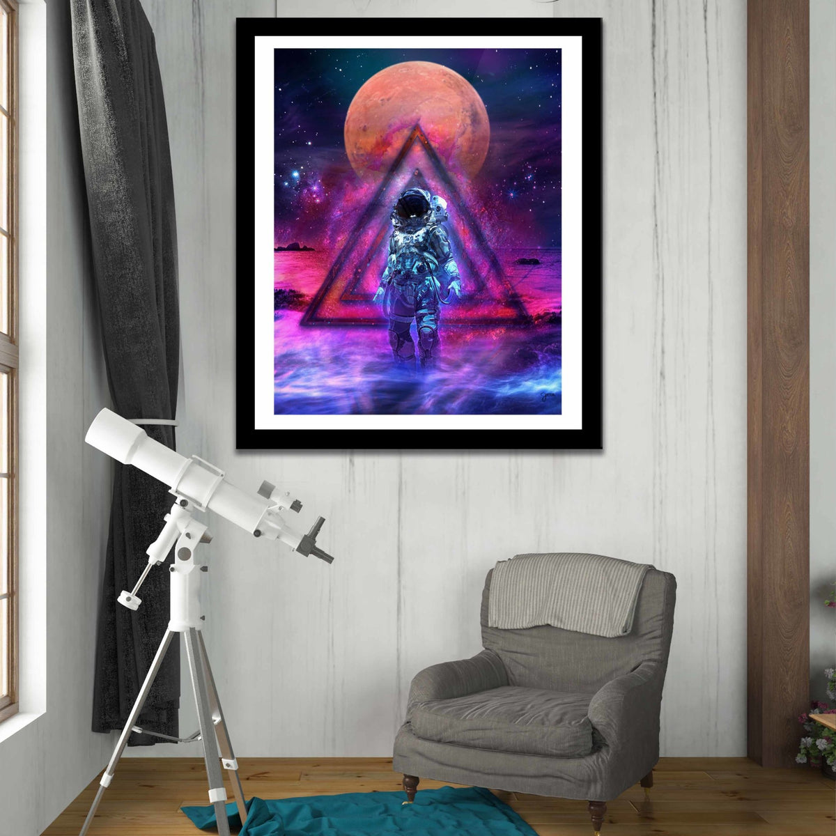 Cosmonaut Semi-gloss Print - Thedopeart Prints
