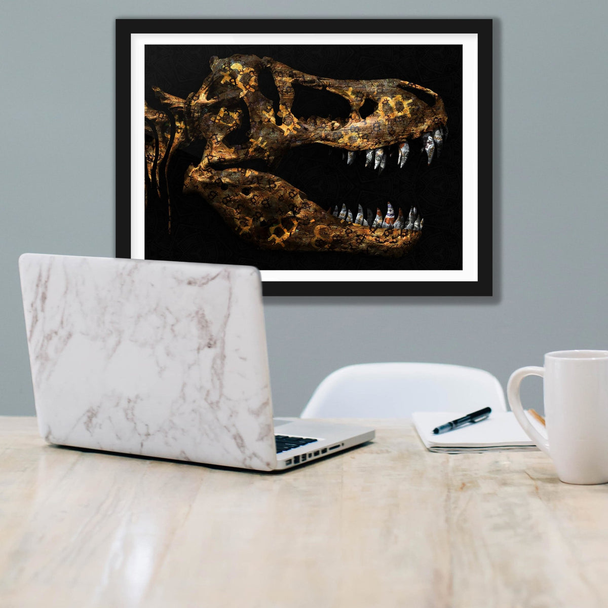 Cryptosaur Semi-gloss Print - Thedopeart Prints