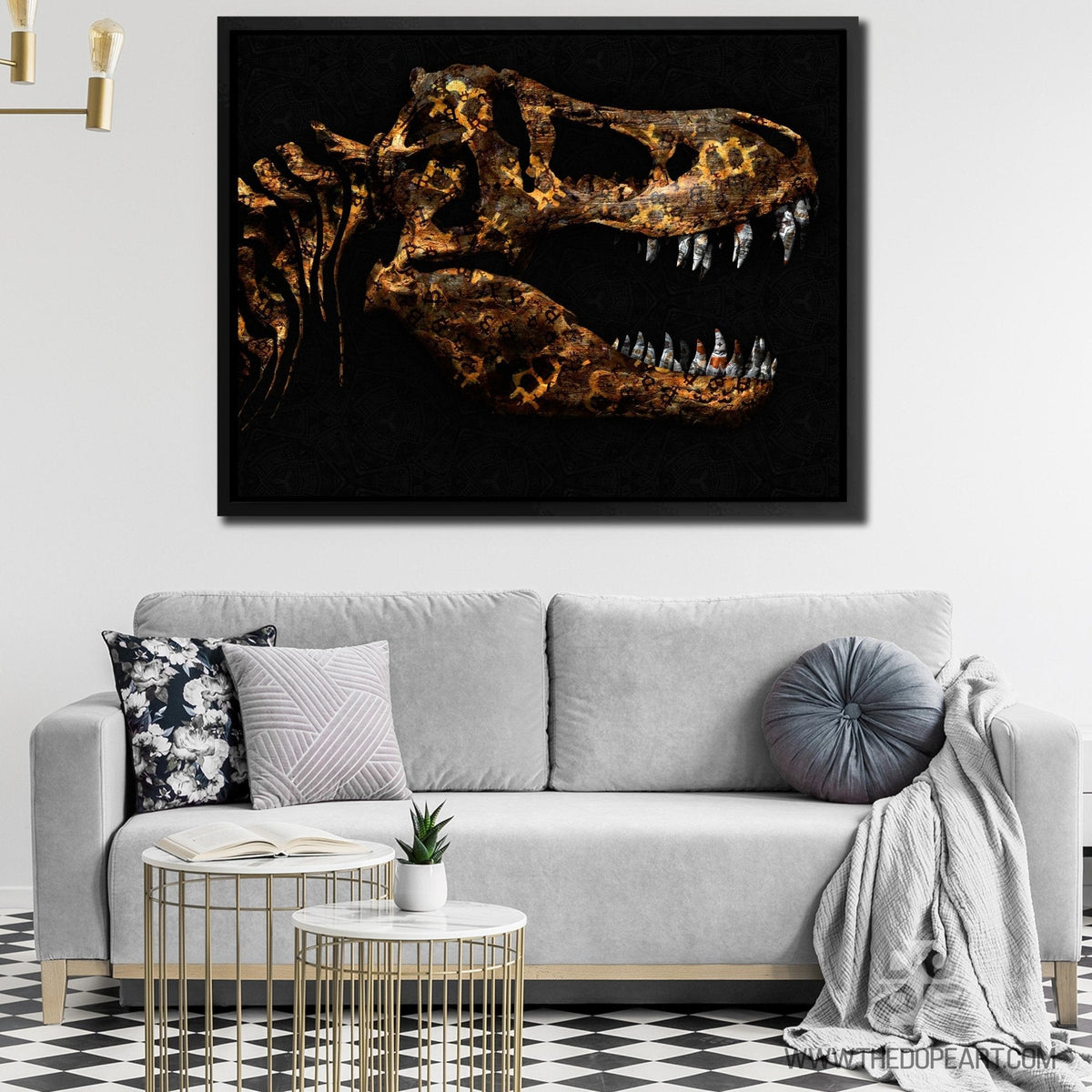 Cryptosaurus Rex - Thedopeart Canvas