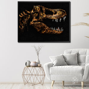 Cryptosaurus Rex - Thedopeart Canvas