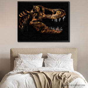 Cryptosaurus Rex - Thedopeart Canvas