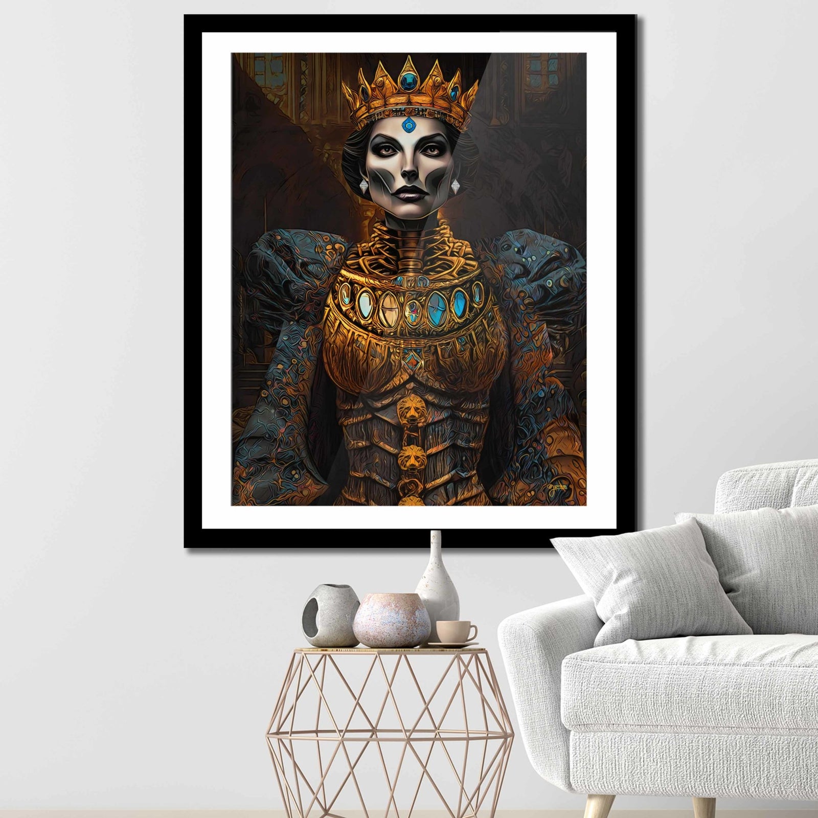 Dark Macabre Queen Semi-gloss Print - Thedopeart Prints