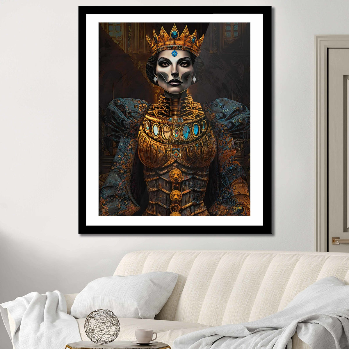 Dark Macabre Queen Semi-gloss Print - Thedopeart Prints