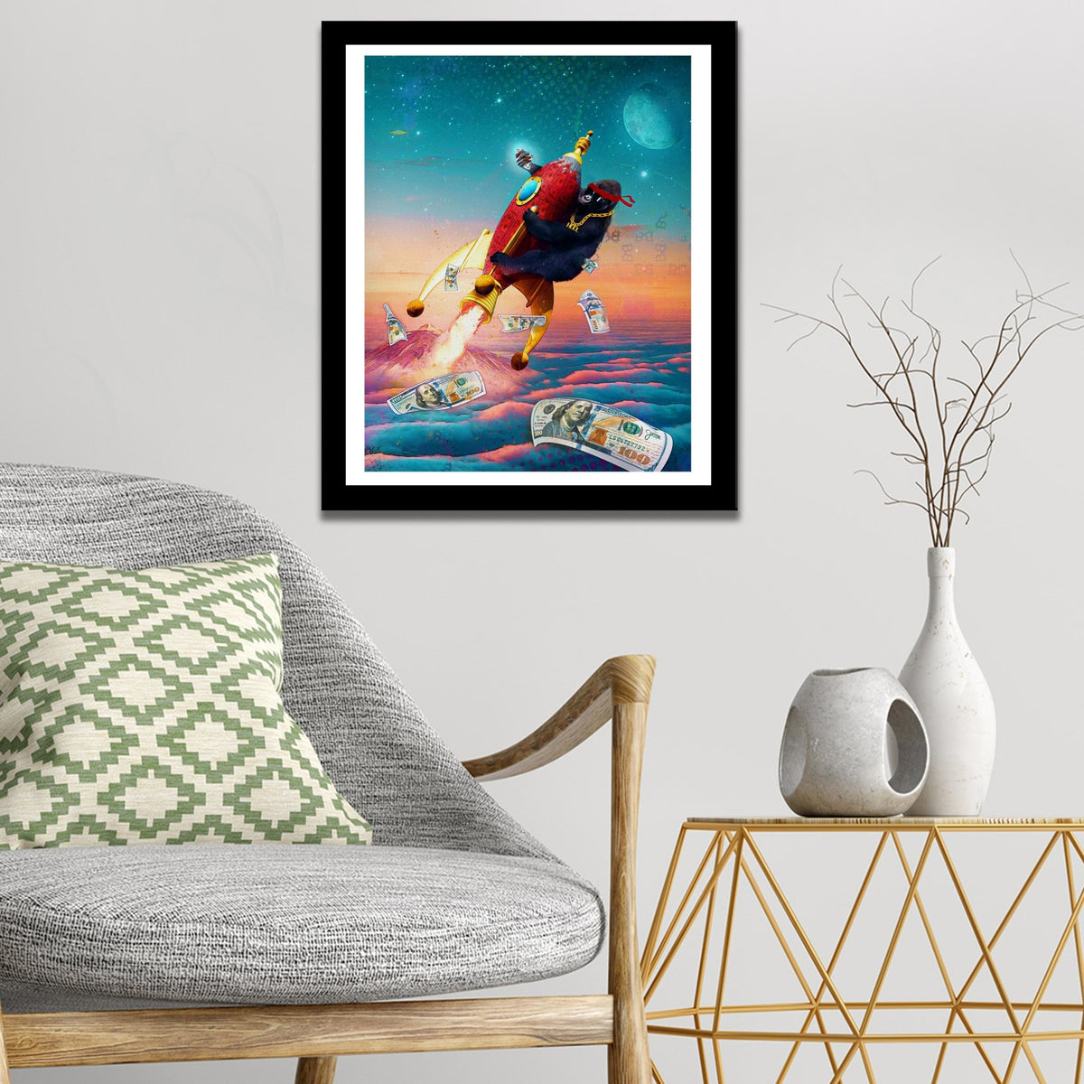 Diamond Hands [HODL Chain] Semi-gloss Print - Thedopeart Prints