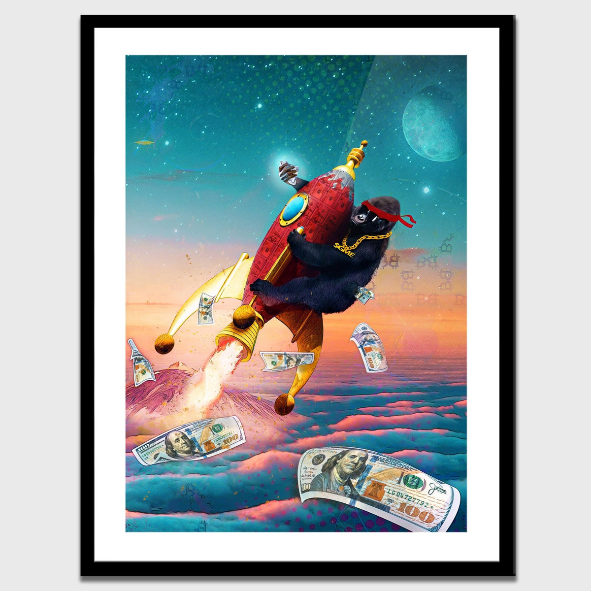 Diamond Hands Semi-gloss Print - Thedopeart Prints