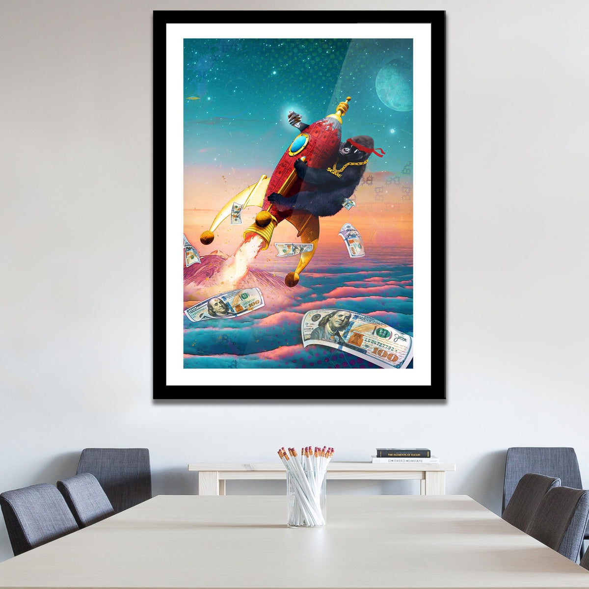 Diamond Hands Semi-gloss Print - Thedopeart Prints