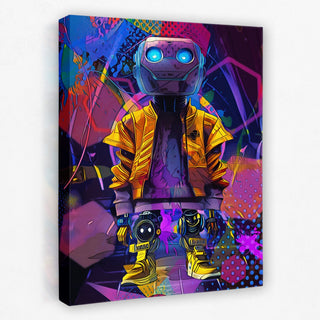 Drip Droid #1 - 12 x 16 Canvas / Canvas Wrap ― 1.25" (No Frame)