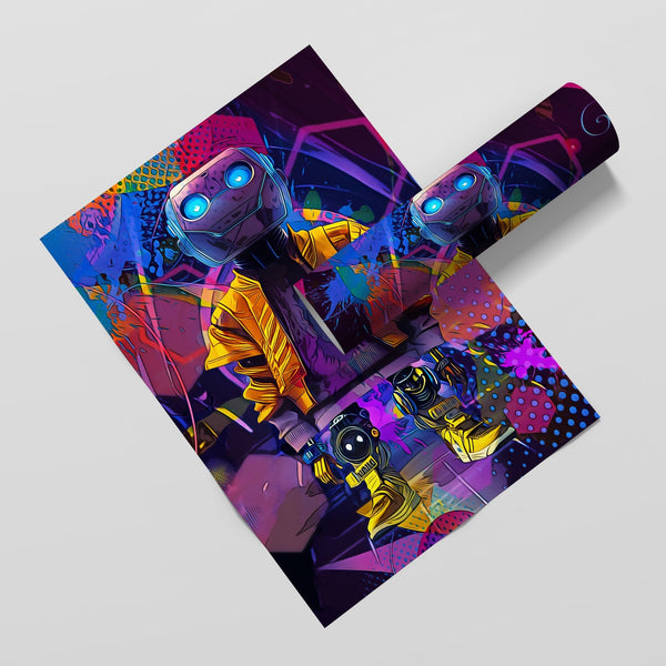 Drip Droid #1 Semi-gloss Print - Thedopeart Prints