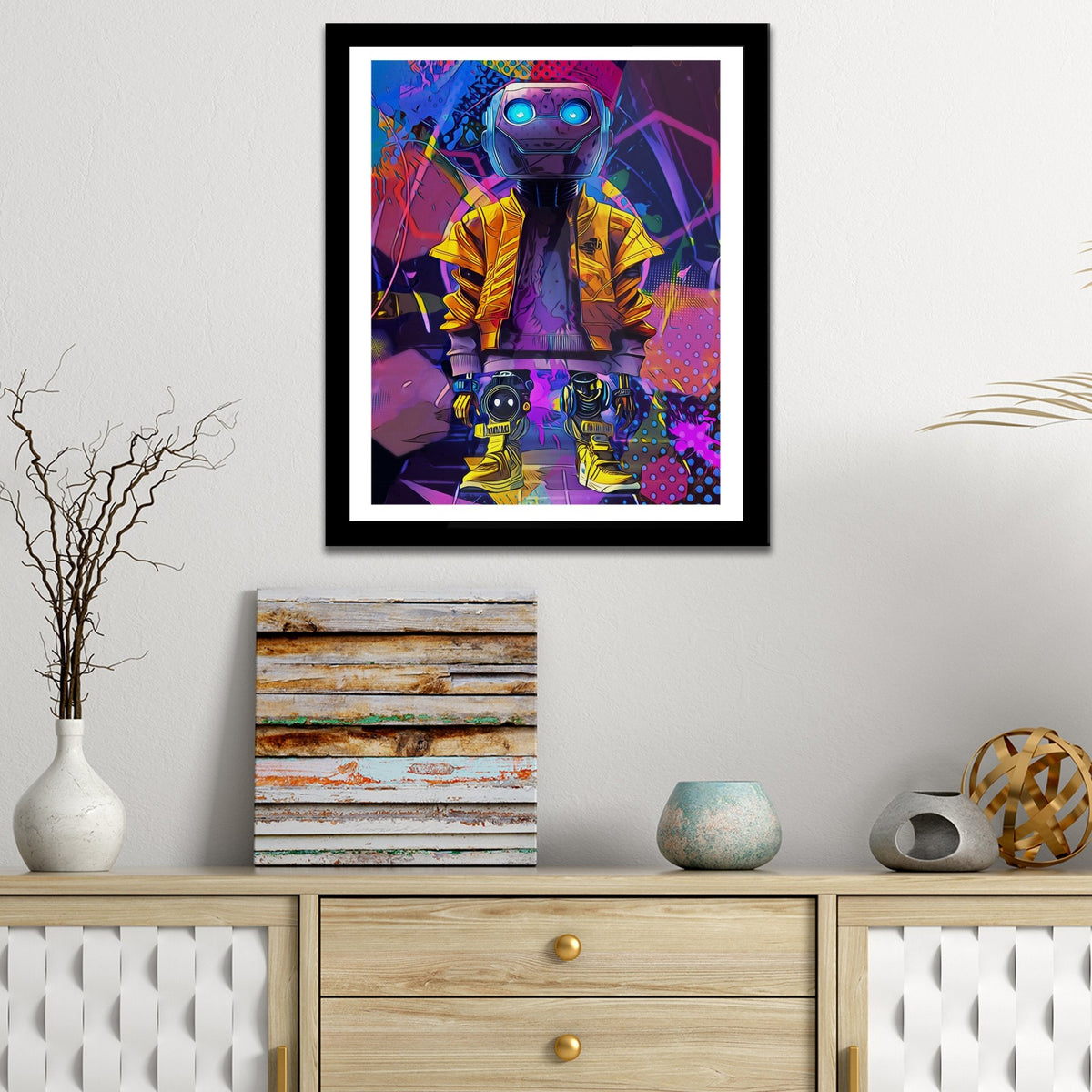 Drip Droid #1 Semi-gloss Print - Thedopeart Prints