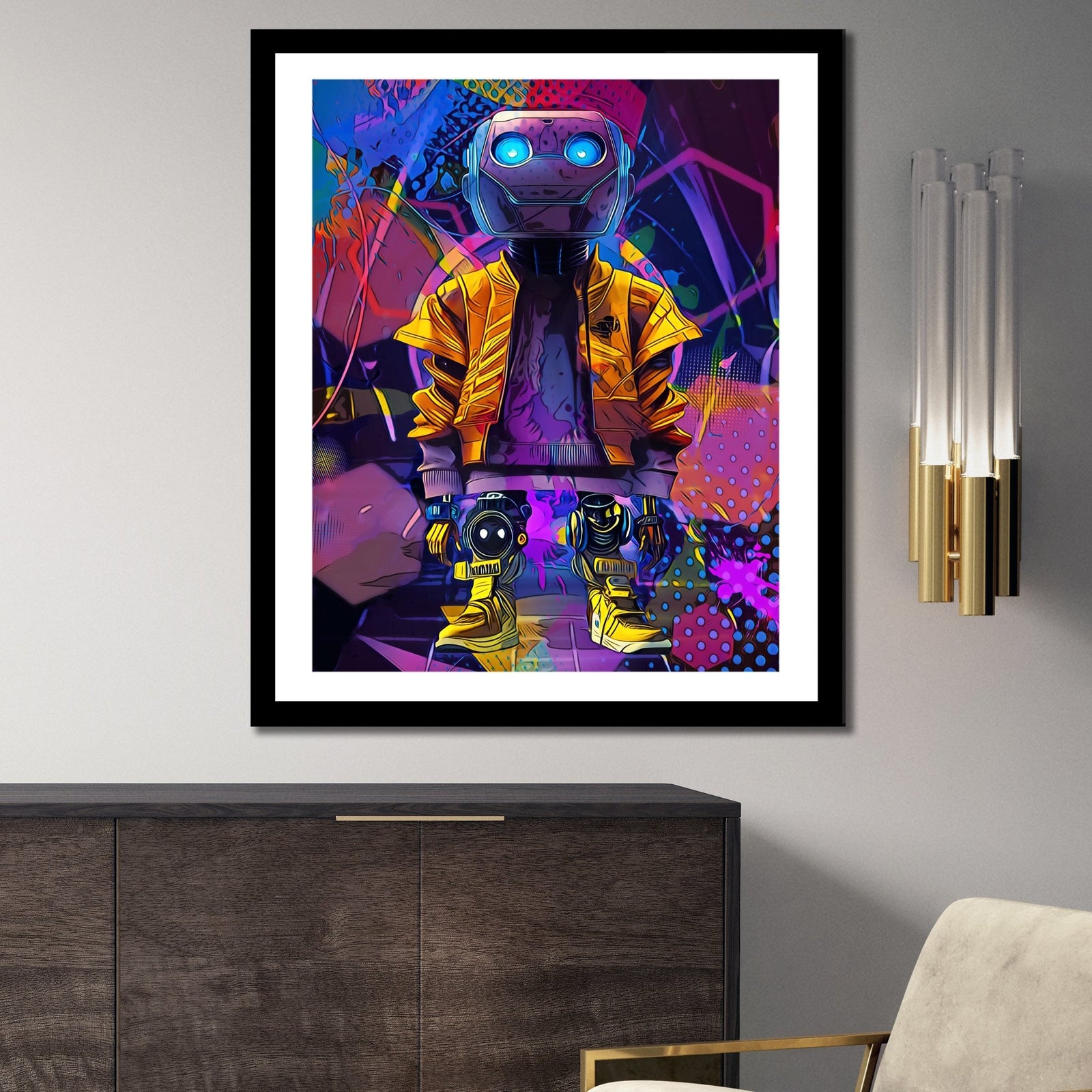 Drip Droid #1 Semi-gloss Print - Thedopeart Prints