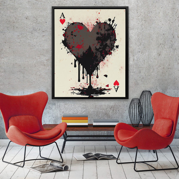 Dripping Ace of Hearts - Thedopeart
