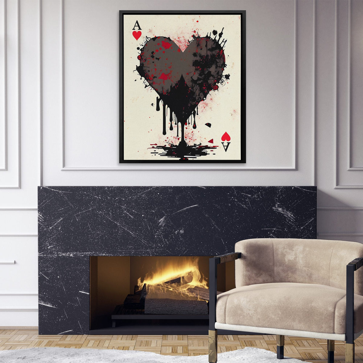 Dripping Ace of Hearts - Thedopeart