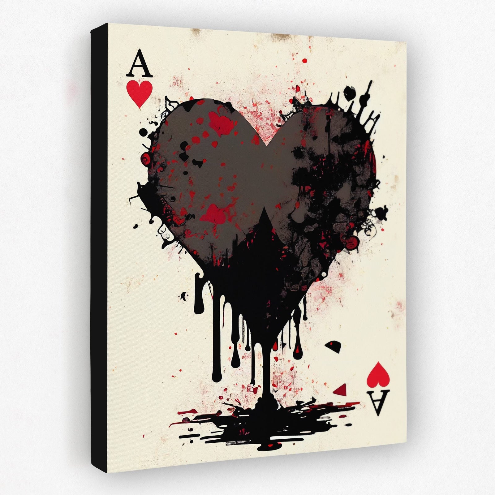 Dripping Ace of Hearts - Thedopeart