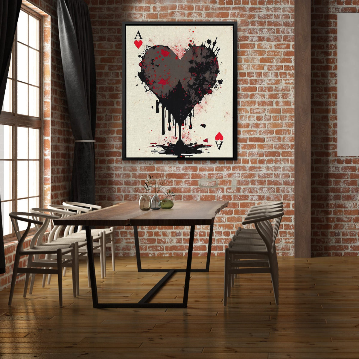 Dripping Ace of Hearts - Thedopeart
