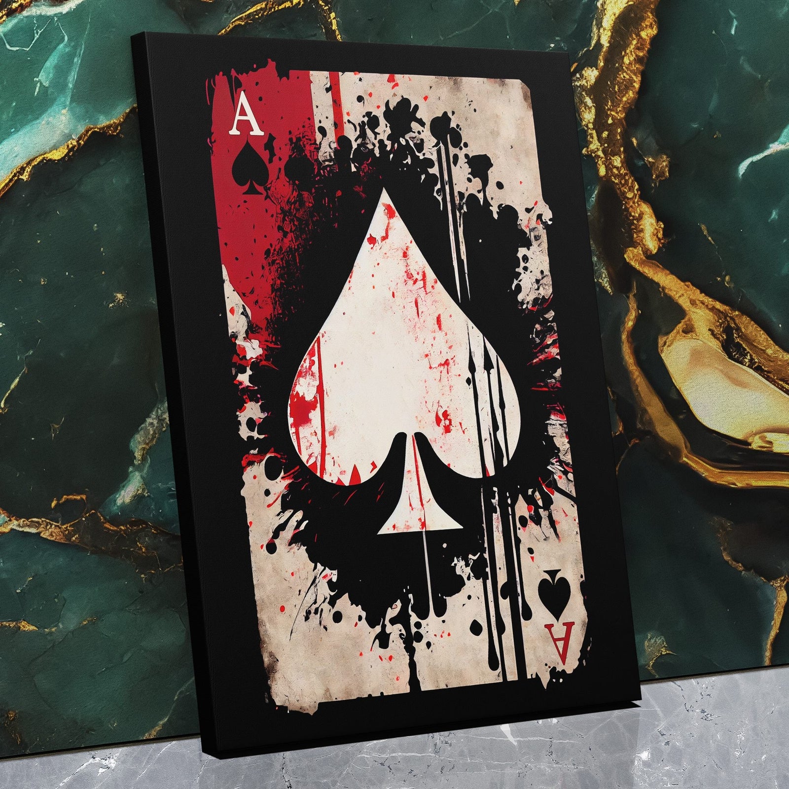 Dripping Ace of Spades - Thedopeart