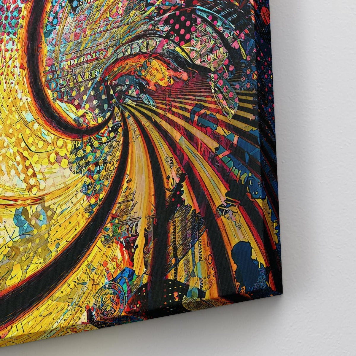 Fibonacci Spiral - Thedopeart Canvas