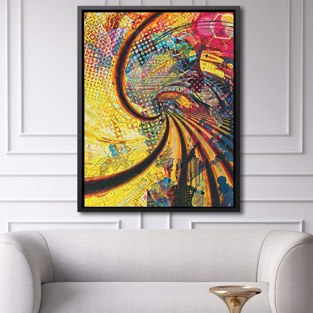Fibonacci Spiral - Thedopeart Canvas