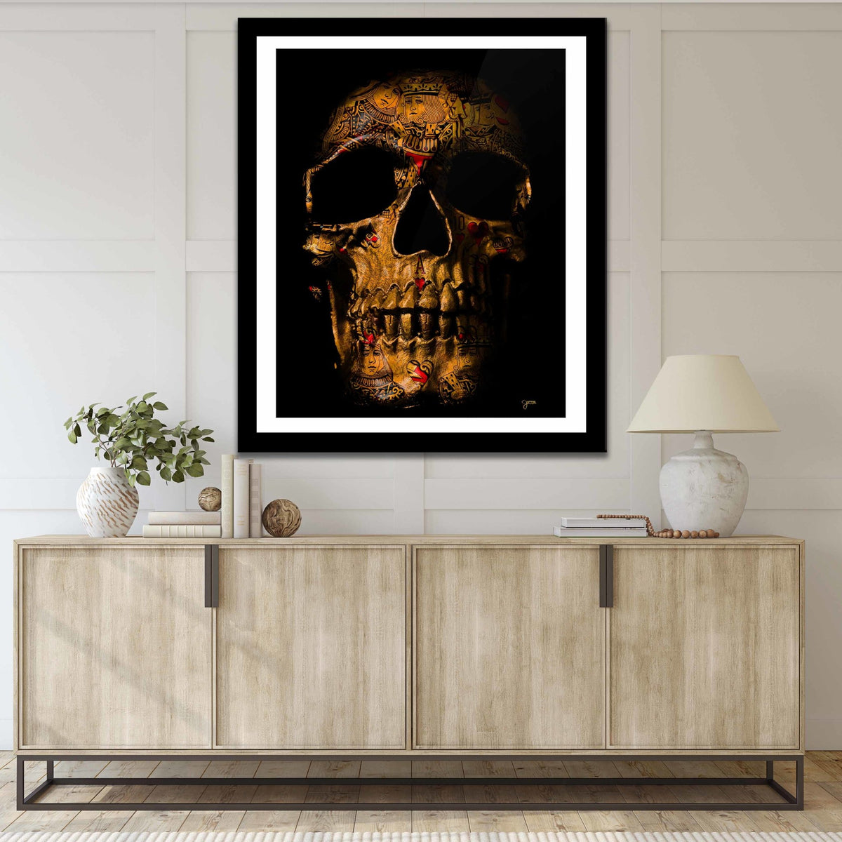 Flush $kull Semi-gloss Print - Thedopeart Prints