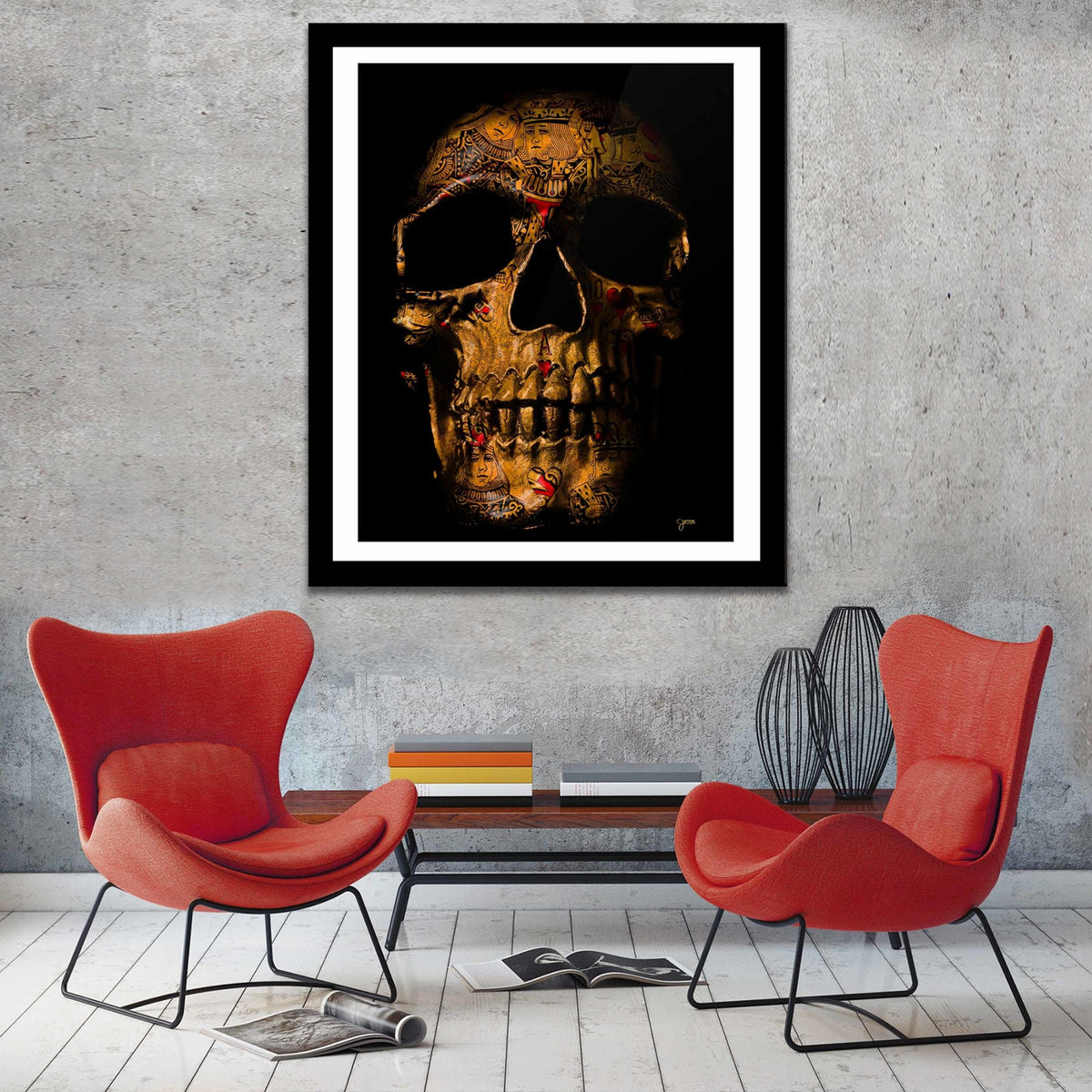 Flush $kull Semi-gloss Print - Thedopeart Prints