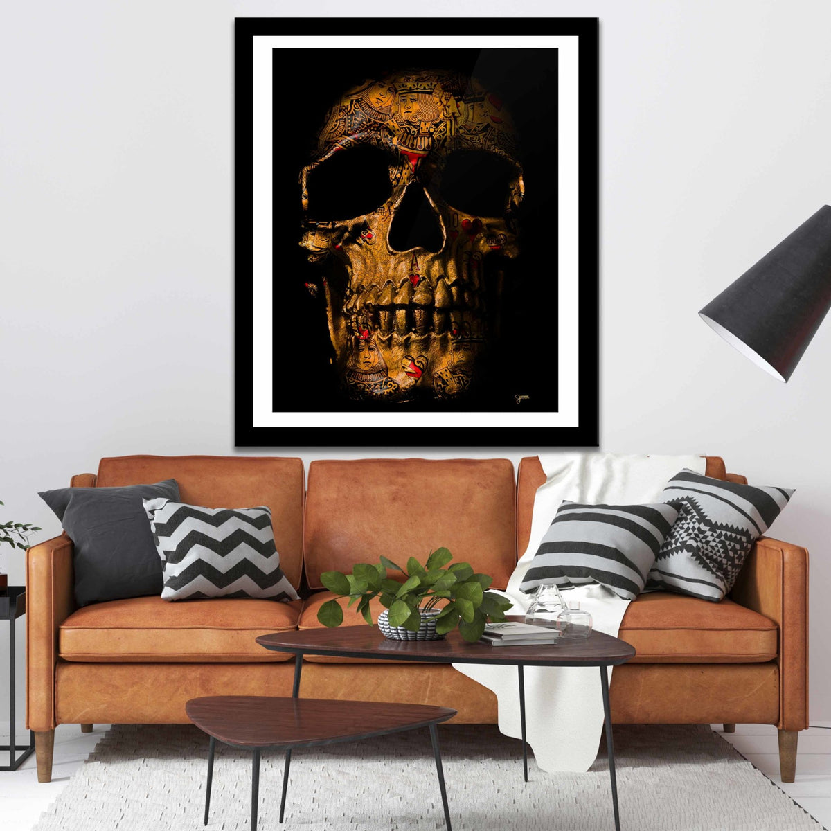 Flush $kull Semi-gloss Print - Thedopeart Prints