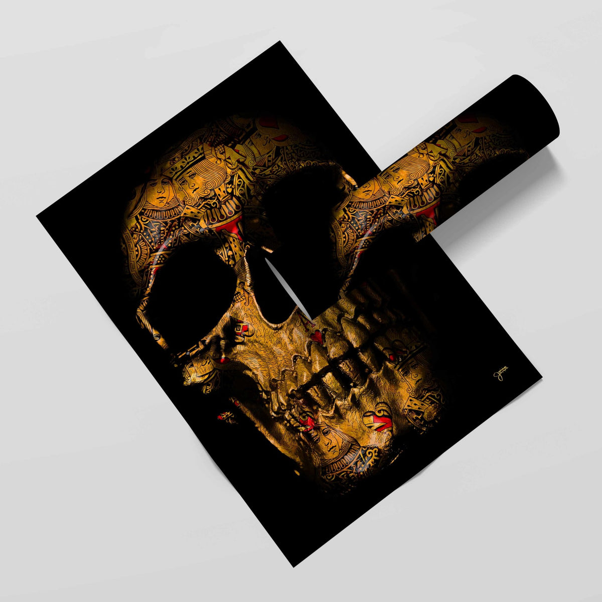 Flush $kull Semi-gloss Print - Thedopeart Prints