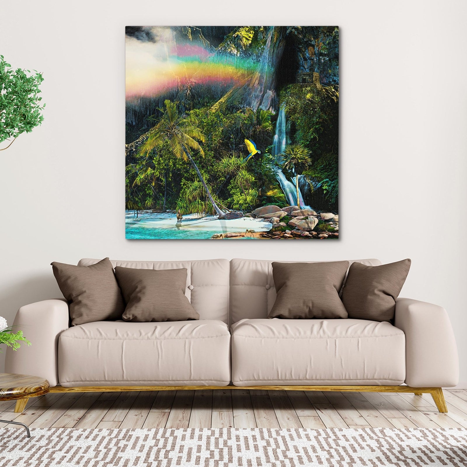 Follow the Rainbow [A3] - Thedopeart Canvas