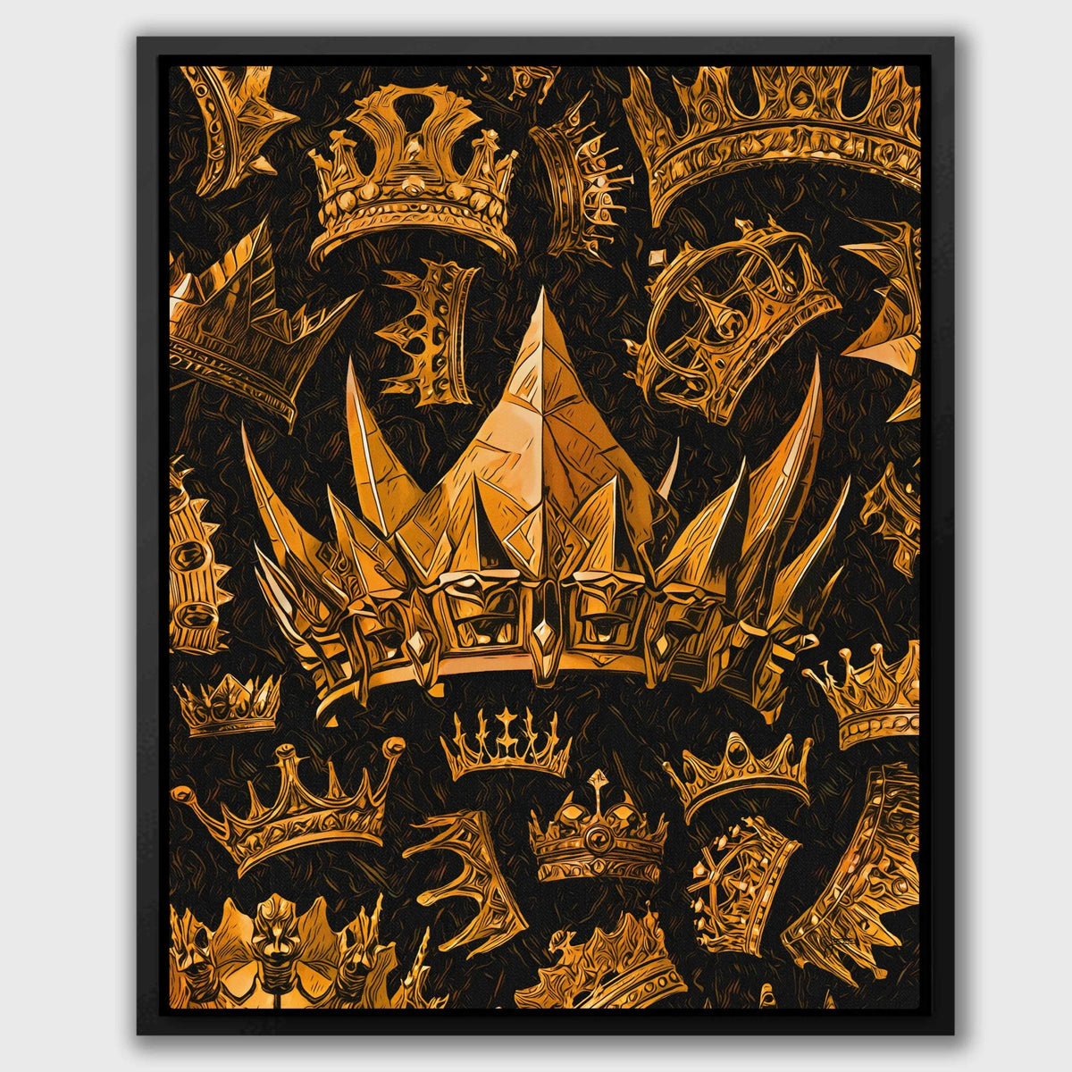 Gold Crowns - Thedopeart Canvas