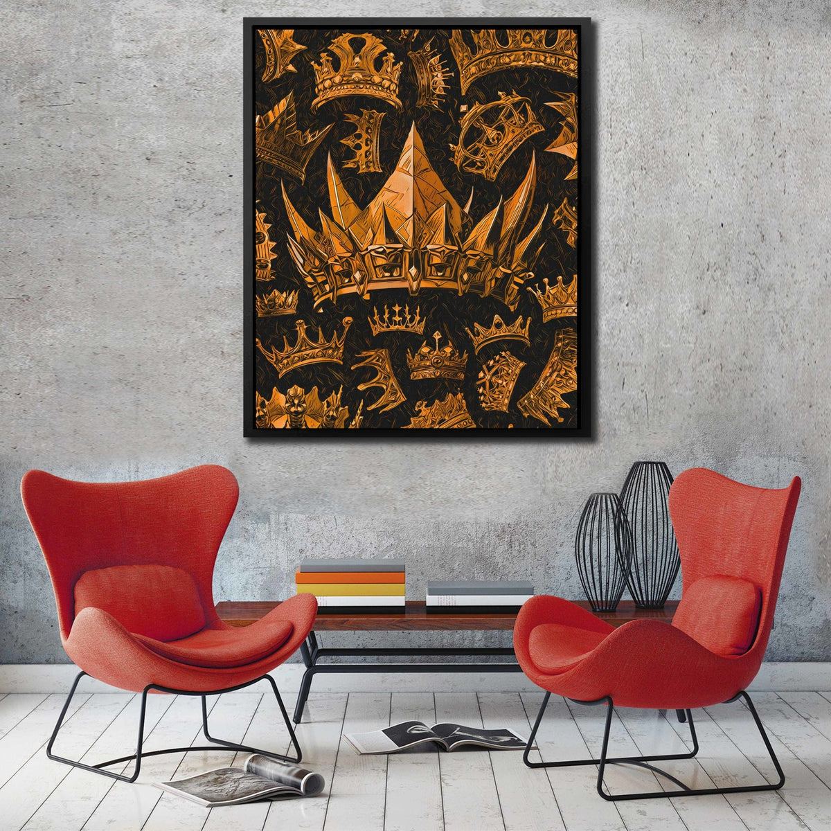 Gold Crowns - Thedopeart Canvas