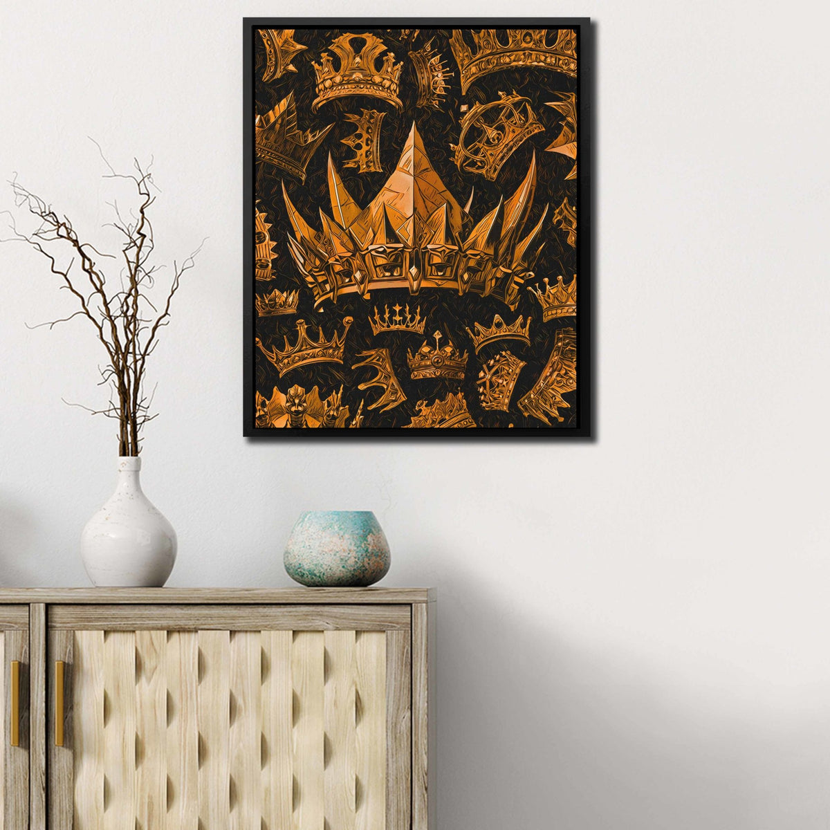Gold Crowns - Thedopeart Canvas